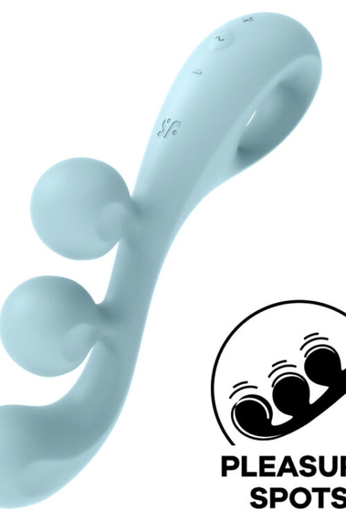 SATISFYER – TRI BALL 2 MULTI VIBRADOR AZUL