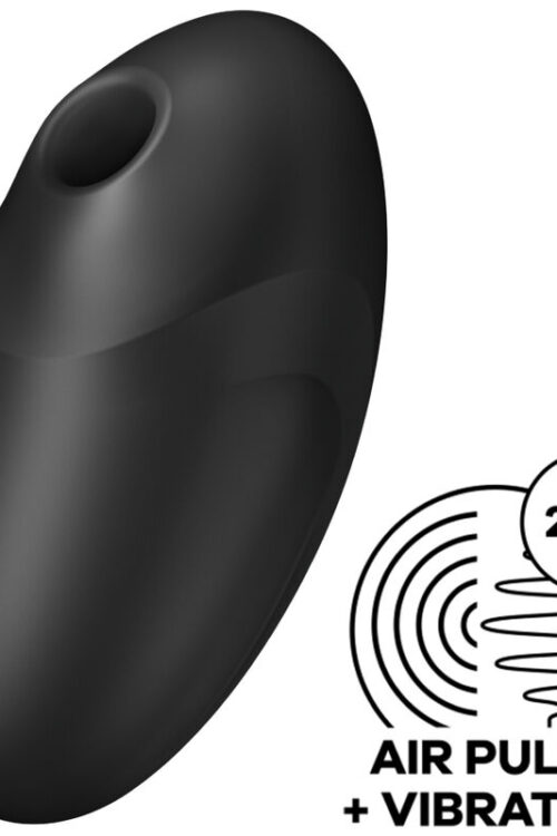 SATISFYER – VULVA LOVER 3 ESTIMULADOR Y VIBRADOR NEGRO