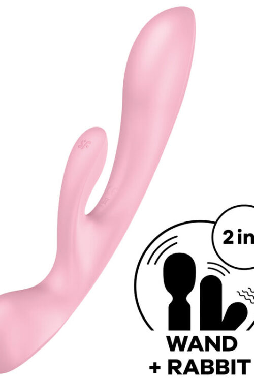 SATISFYER – TRIPLE OH VIBRADOR HÍBRIDO AZUL