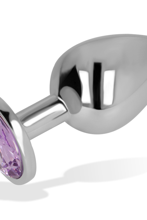 OHMAMA – PLUG ANAL CON CRISTAL VIOLETA 8 CM