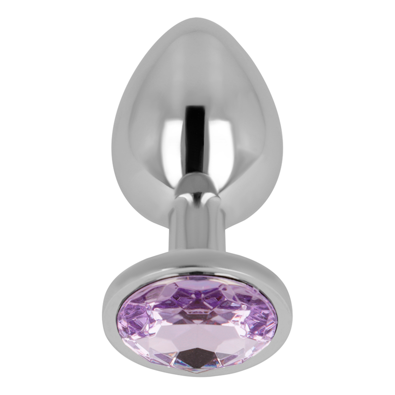 OHMAMA - PLUG ANAL CON CRISTAL VIOLETA 8 CM - Imagen 4
