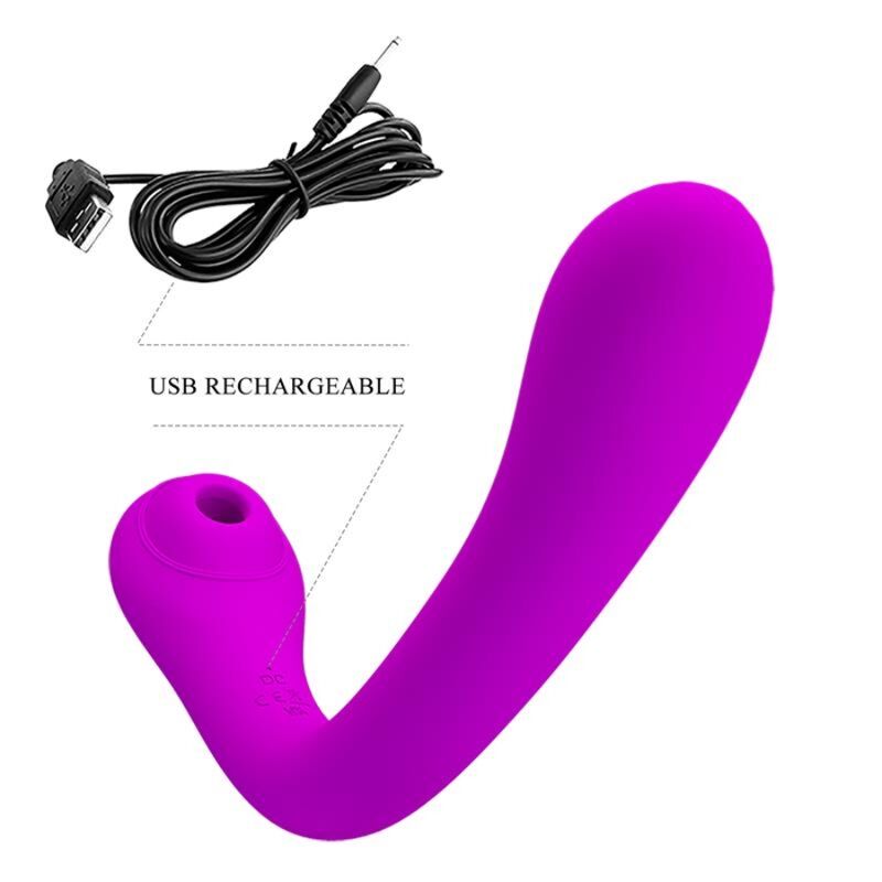 PRETTY LOVE - ALEX VIBRADOR Y SUCCIONADOR DE CLÍTORIS LILA - Imagen 2