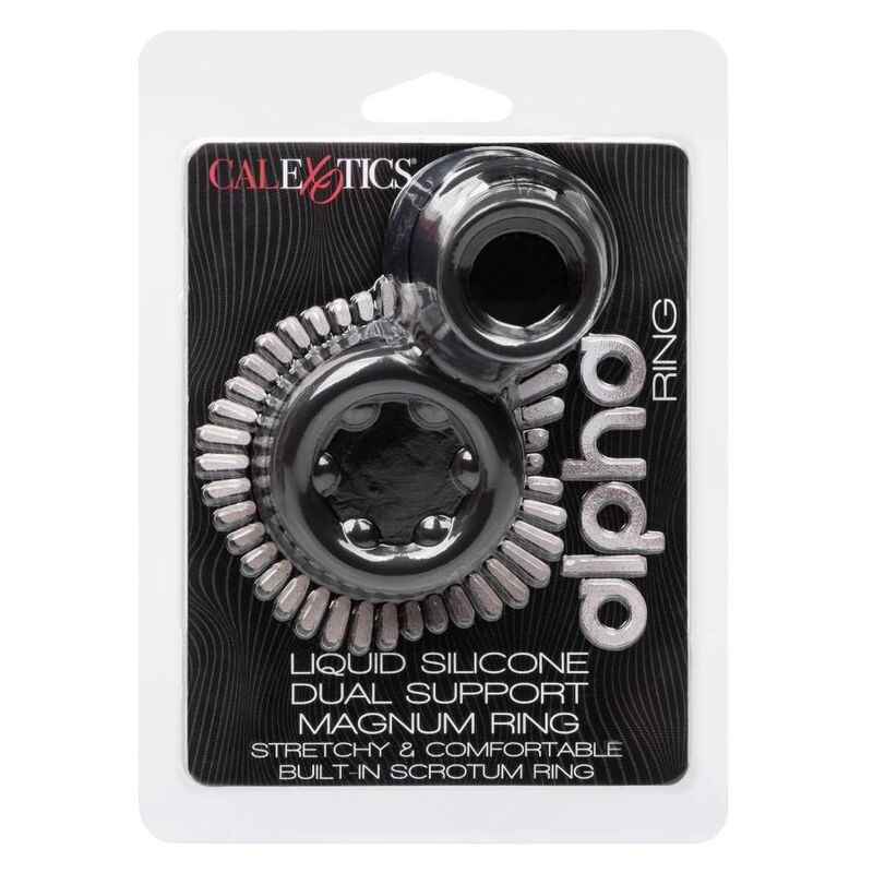 CALEXOTICS - ALPHA DUAL MAGNUM RING NEGRO - Imagen 8