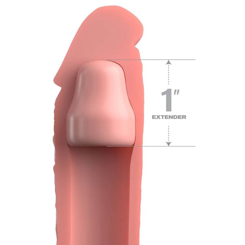 FANTASY X- TENSIONS - PIPEDREAMS SLEEVE 17,78 CM + 2,54 CM PLUG SKIN - Imagen 2