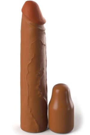 FANTASY X- TENSIONS - PIPEDREAMS SLEEVE 20,32 CM + 5,00 CM INCH PLUG CARAMEL