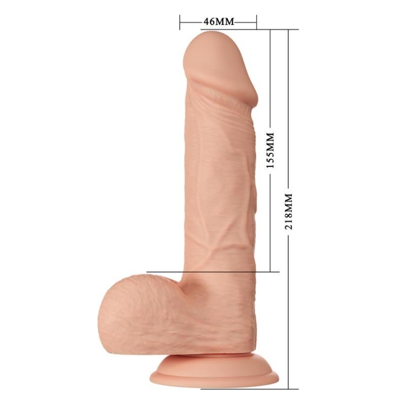 BAILE - BEAUTIFUL ENCOUNTER BAHAMUT DILDO REALÍSTICO FLEXIBLE 21.8 CM NATURAL - Imagen 8