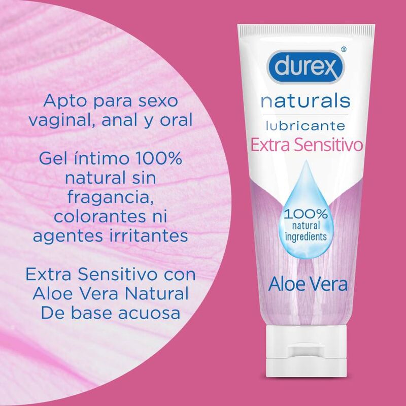 DUREX - NATURALS LUBRICANTE EXTRA SENSITIVO 100 ML - Imagen 2