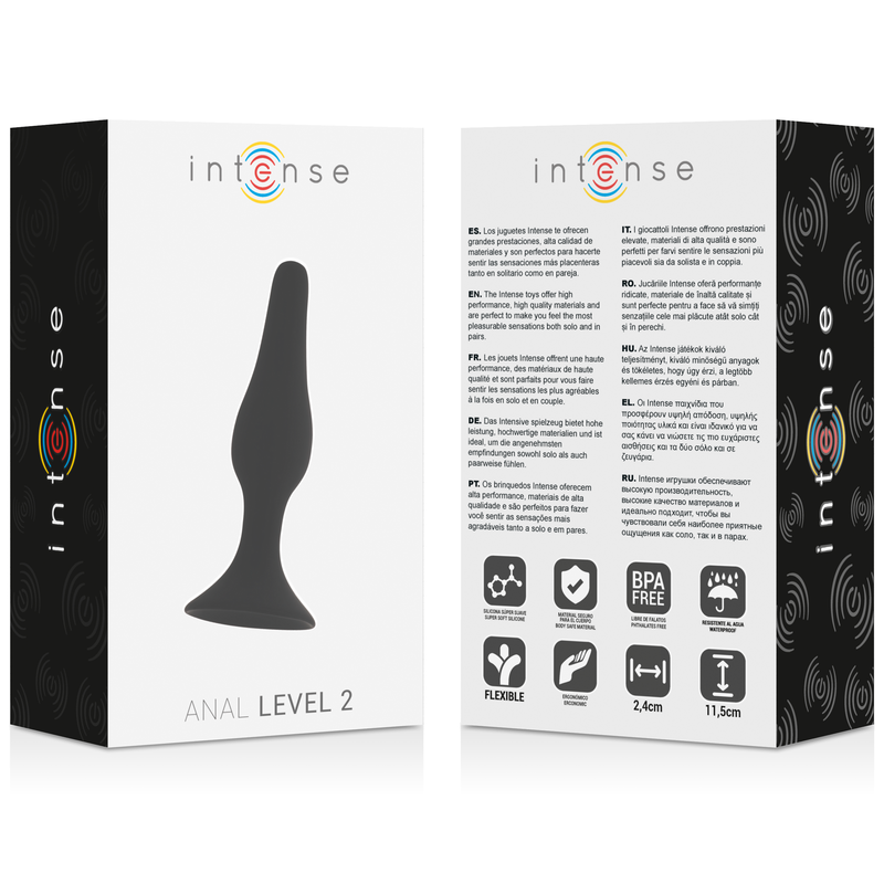 INTENSE - ANAL LEVEL 2 11.5CM NEGRO - Imagen 2