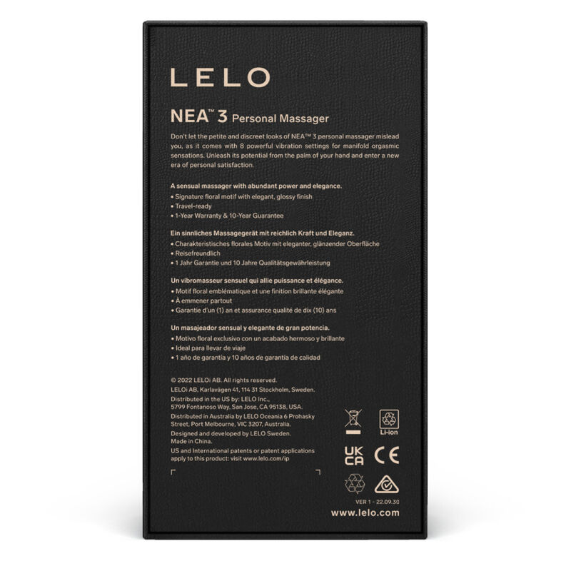 LELO - NEA 3 MASAJEADOR PERSONAL - AZUL - Imagen 2