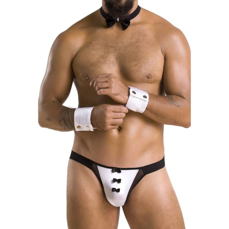 PASSION - 036 SLIP ALFROJO NEGRO S/M - Imagen 6