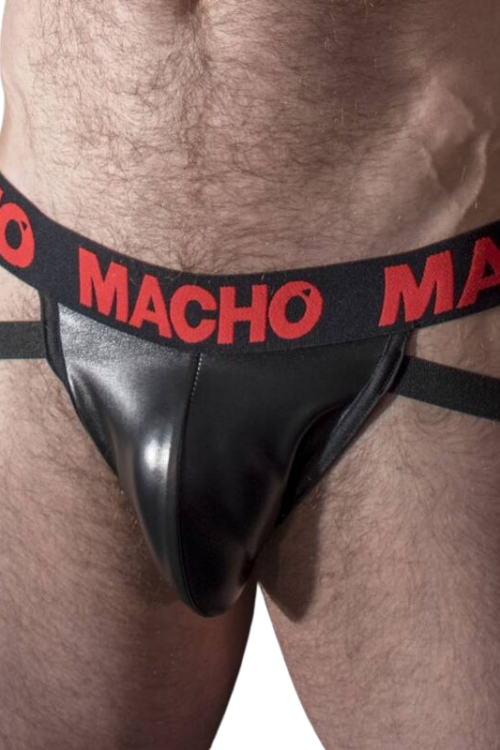 MACHO – MX25RC JOCK CUERO ROJO XL