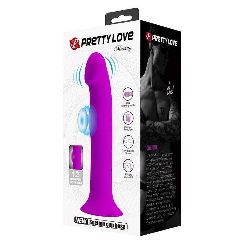 PRETTY LOVE - MURRAY VIBRADOR Y ESTIMULADOR PUNTO G MORADO - Imagen 4