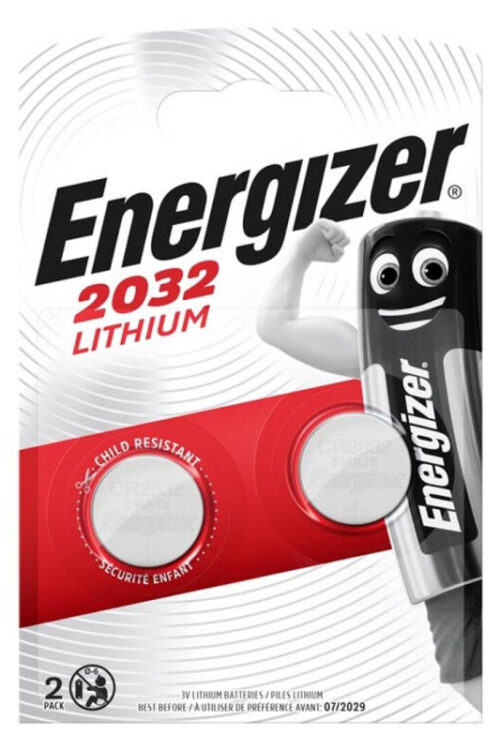 ENERGIZER – PILA BOTON LITIO CR2032 3V BLISTER*2