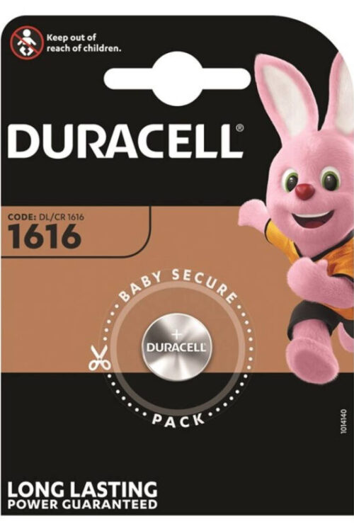 DURACELL – PILA BOTON LITIO CR1616 3V BLISTER*1