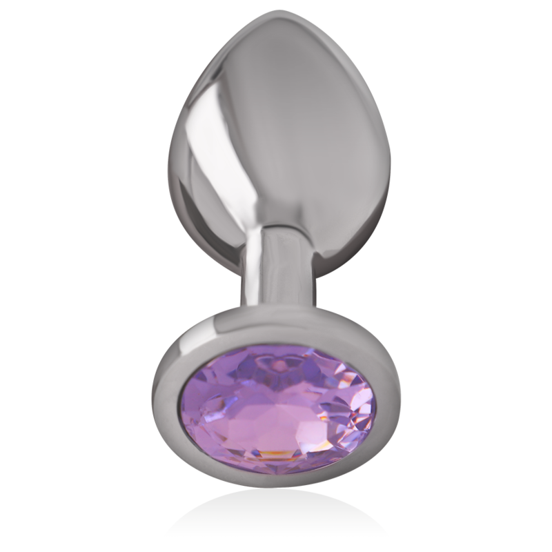 INTENSE - PLUG ANAL METAL ALUMINIO CON CRISTAL VIOLETA TALLA S - Imagen 3