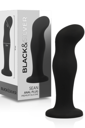 BLACK&SILVER - SEAN PLUG ANAL SILICONA PREMIUM NEGRO