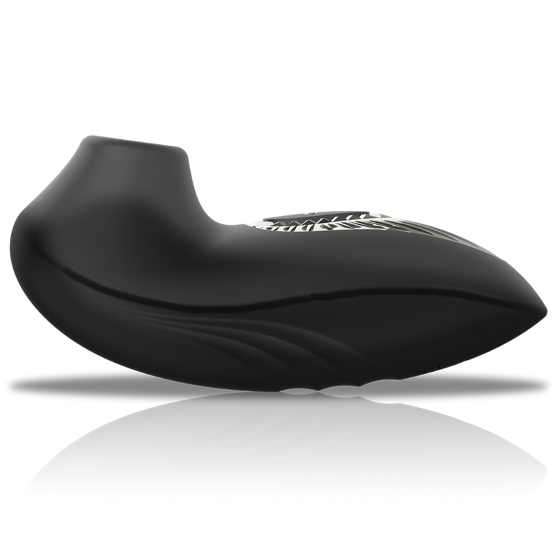 BLACK&SILVER - DRAKE DELUXE SUCKING VIBE SILICONA RECARGABLE NEGRO - Imagen 4