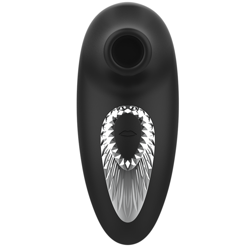 BLACK&SILVER - DRAKE DELUXE SUCKING VIBE SILICONA RECARGABLE NEGRO - Imagen 5