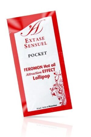 EXTASE SENSUAL - ACEITE MASAJE EFECTO CALOR FEROMONAS PIRULETA 10 ML