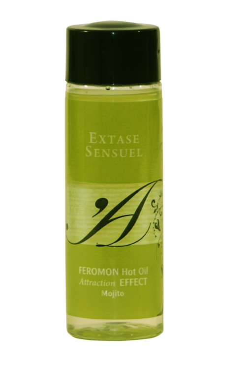 EXTASE SENSUAL – ACEITE MASAJE EFECTO CALOR CON FEROMONAS MOJITO 100 ML