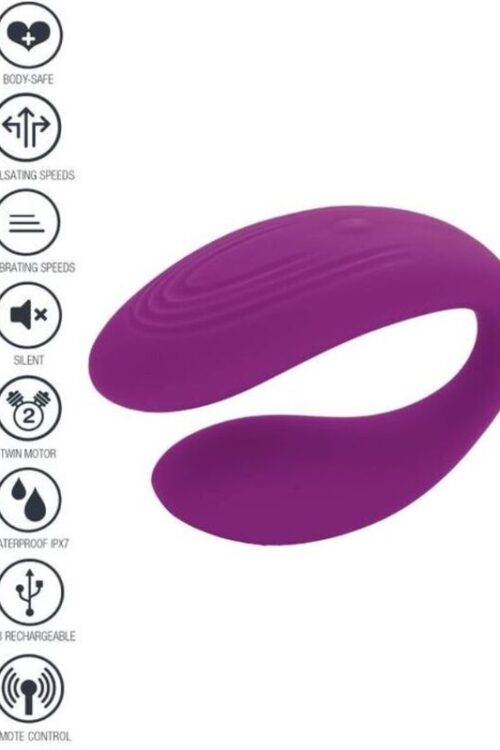 XOCOON – BOUND LOVE VIBRADOR PARA PAREJAS MORADO