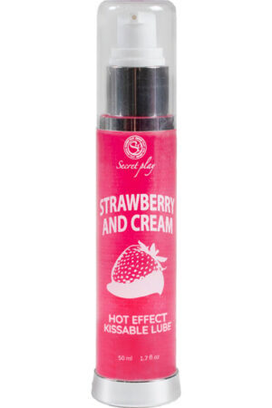 SECRETPLAY - LUBRICANTE 2-1 EFECTO CALOR FRESA&NATA 50 ML