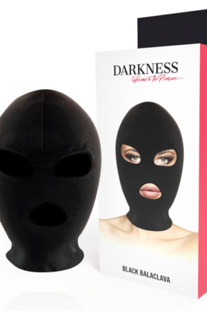 DARKNESS - BDSM MÁSCARA SUMISIÓN BOCA Y OJOS NEGRO