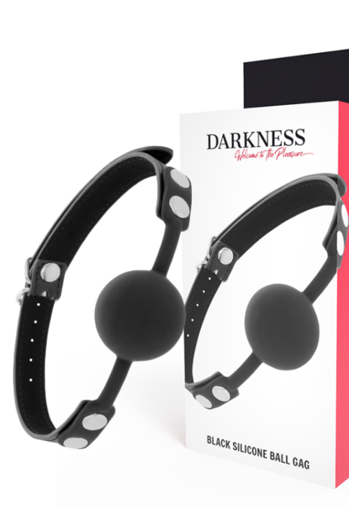DARKNESS – MORDAZA SILICONA NEGRO