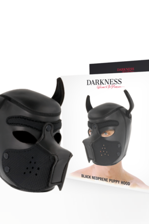 DARKNESS - MÁSCARA PERRO DE NEOPRENO CON HOCICO EXTRAÍBLE L