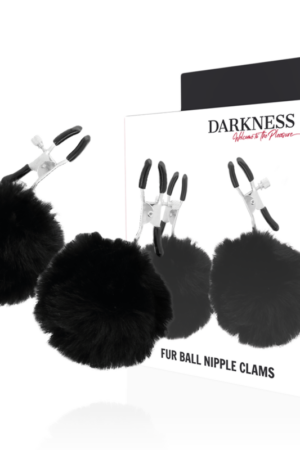 DARKNESS - PINZAS PARA PEZONES CON POMPONES 1
