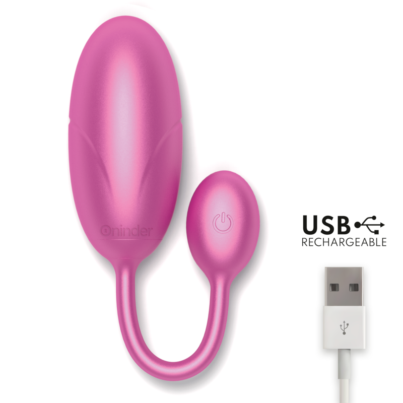 ONINDER - TOKYO HUEVO VIBRADOR ROSA 7.5 X 3.2 CM - APP GRATUITA - Imagen 6