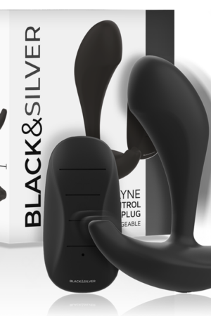 BLACK&SILVER - DWAYNE PLUG ANAL SILICONA CONTROL REMOTO