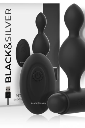 BLACK&SILVER - TUCKER PEQUEÑO PLUG ANAL SILICONA CONTROL REMOTO