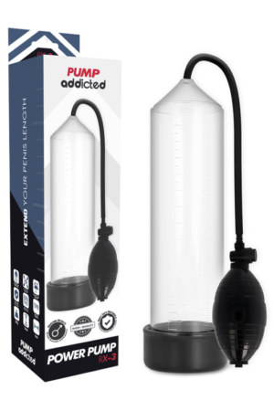 PUMP ADDICTED - BOMBA ERECCIÓN RX3 TRANSPARENTE