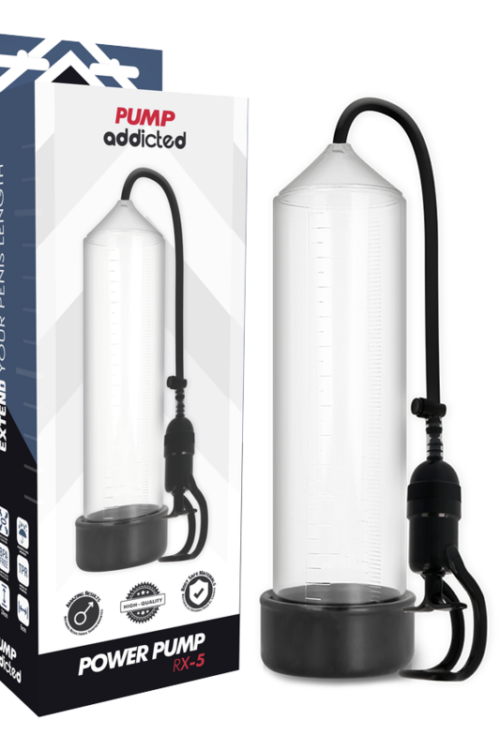 PUMP ADDICTED – BOMBA ERECCIÓN RX5 TRANSPARENTE
