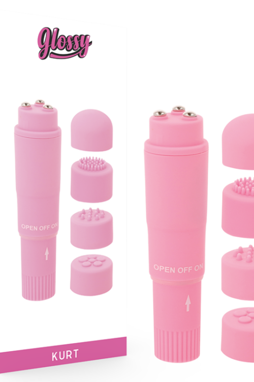 GLOSSY – POCKET KURT MASAJEADOR ROSA