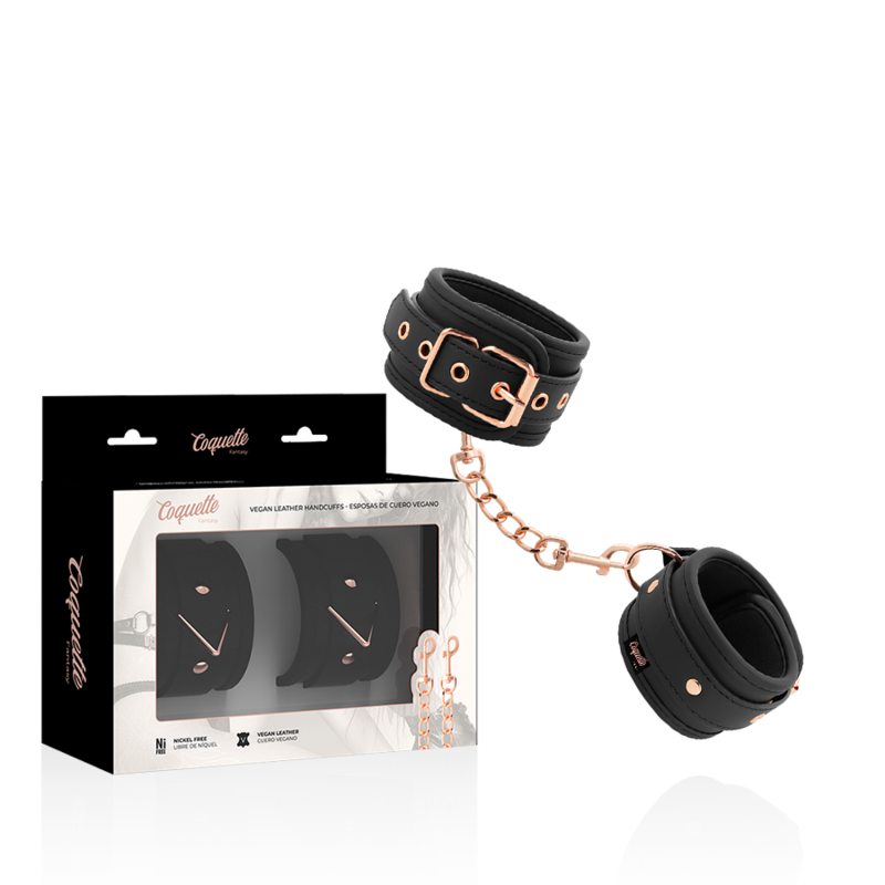 COQUETTE CHIC DESIRE – FANTASY ESPOSAS PARA MANOS CUERO VEGANO CON FORRO DE NEOPRENO