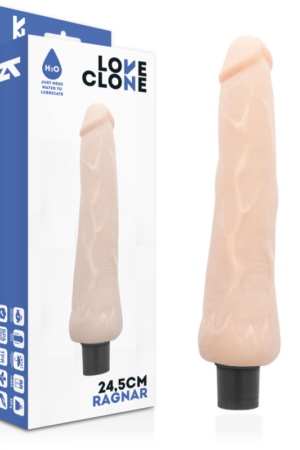 LOVECLONE - RAGNAR VIBRADOR REALÍSTICO SELF LUBRICATION 24.5 CM -O- 3.5 CM