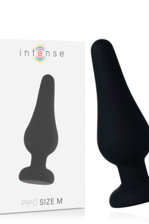 INTENSE – ANAL PLUG PIPO M SILICONE NEGRO 11 CM