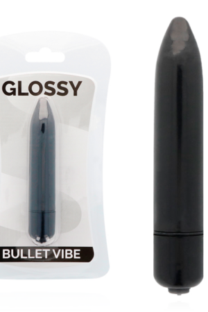 GLOSSY - THIN VIBRADOR NEGRO
