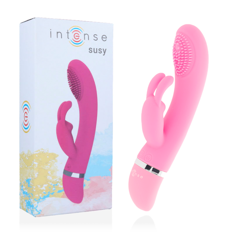 INTENSE – SUSY VIBRADOR OSCILANTE SILICONA RABBIT ROSA