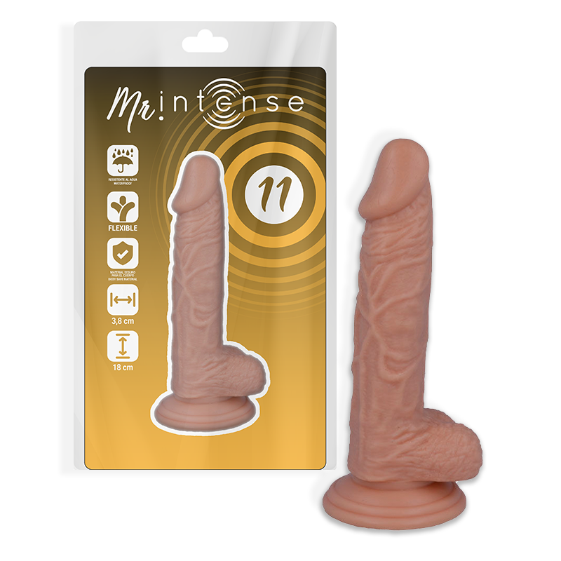 MR INTENSE – 11 PENE REALÍSTICO 18 CM -O- 3.8 CM