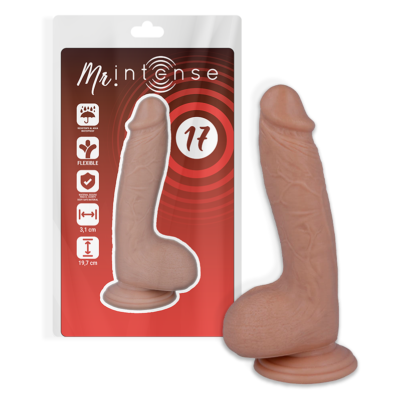 MR INTENSE – 17 PENE REALÍSTICO 19.7 CM -O- 4.1 CM
