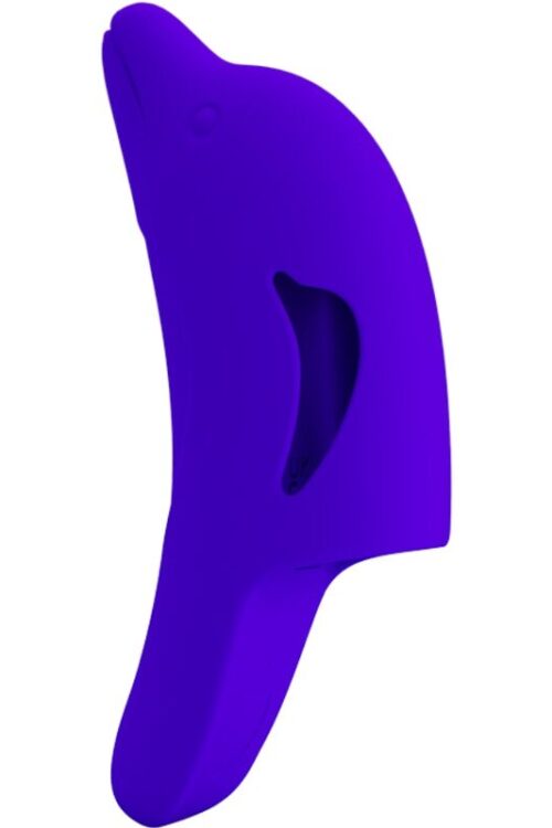 PRETTY LOVE – DELPHINI PODEROSO ESTIMULADOR DE DEDO AZUL OSCURO
