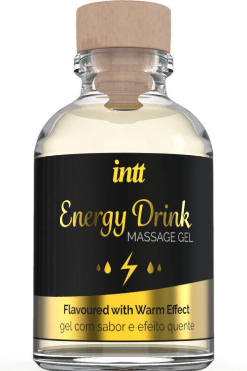 INTT MASSAGE & ORAL SEX – GEL DE MASAJE CON SABOR A BEBIDA ENERGETÍCA Y EFECTO CALOR
