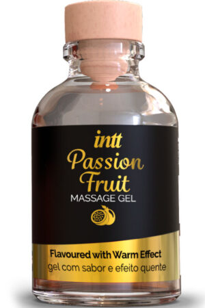 INTT MASSAGE & ORAL SEX - GEL DE MASAJE SABOR A FRUTA DE LA PASIÓN EFECTO CALOR