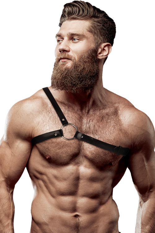 FETISH SUBMISSIVE – ATTITUDE ARNÉS ECOPIEL HOMBRO CRUZADO HOMBRE