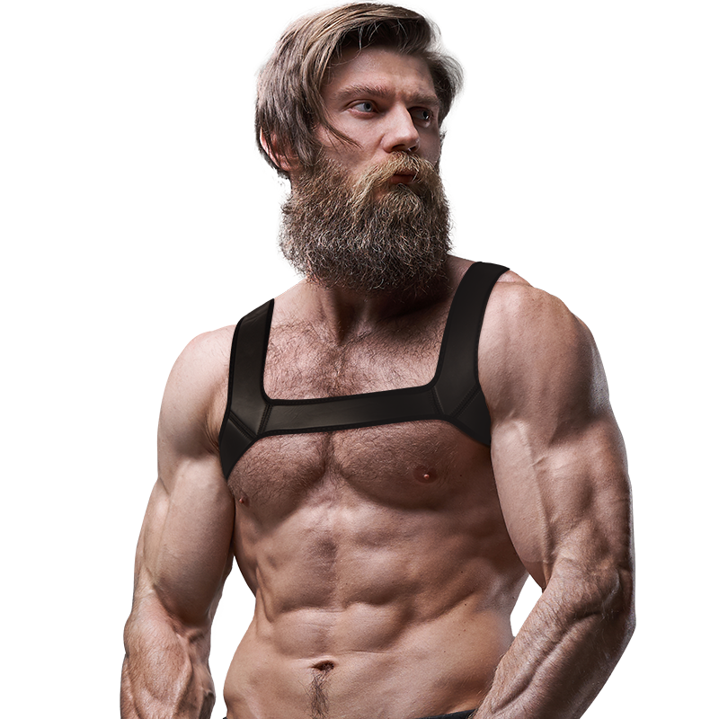 FETISH SUBMISSIVE ATTITUDE - ARNÉS NEOPRENO PECHO HOMBRE TALLA M - Imagen 4