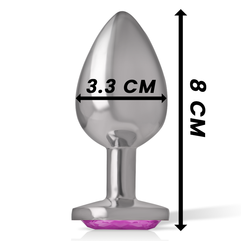 INTENSE - PLUG ANAL METAL ALUMINIO CORAZÓN ROSA TALLA M - Imagen 2