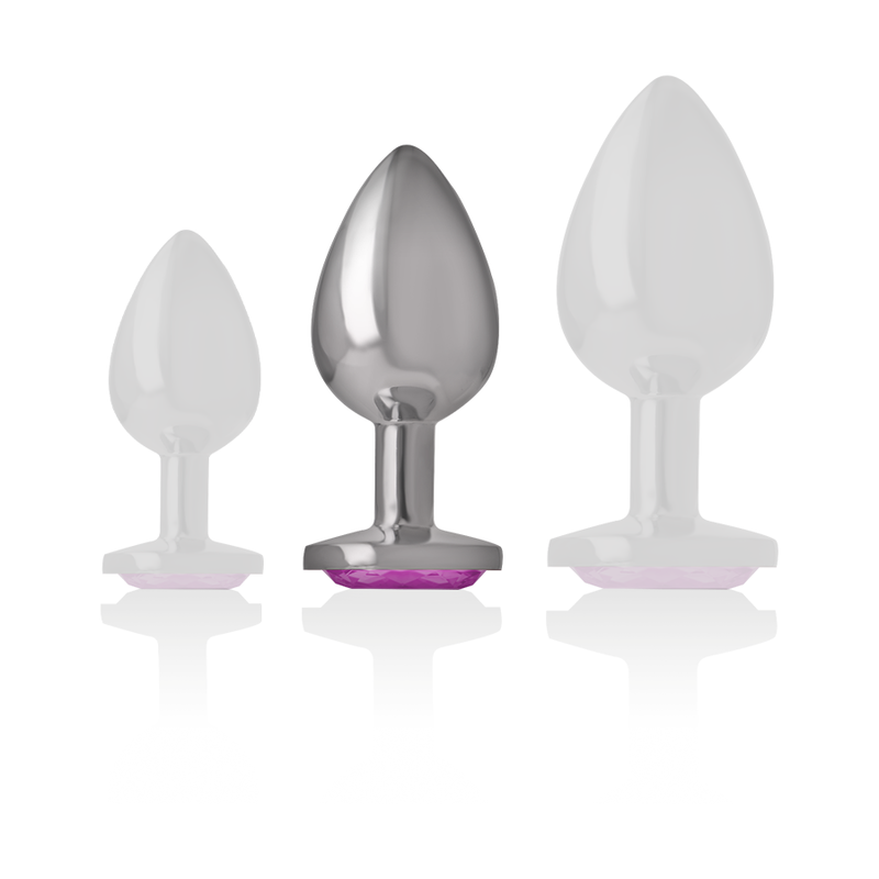 INTENSE - PLUG ANAL METAL ALUMINIO CORAZÓN ROSA TALLA M - Imagen 3